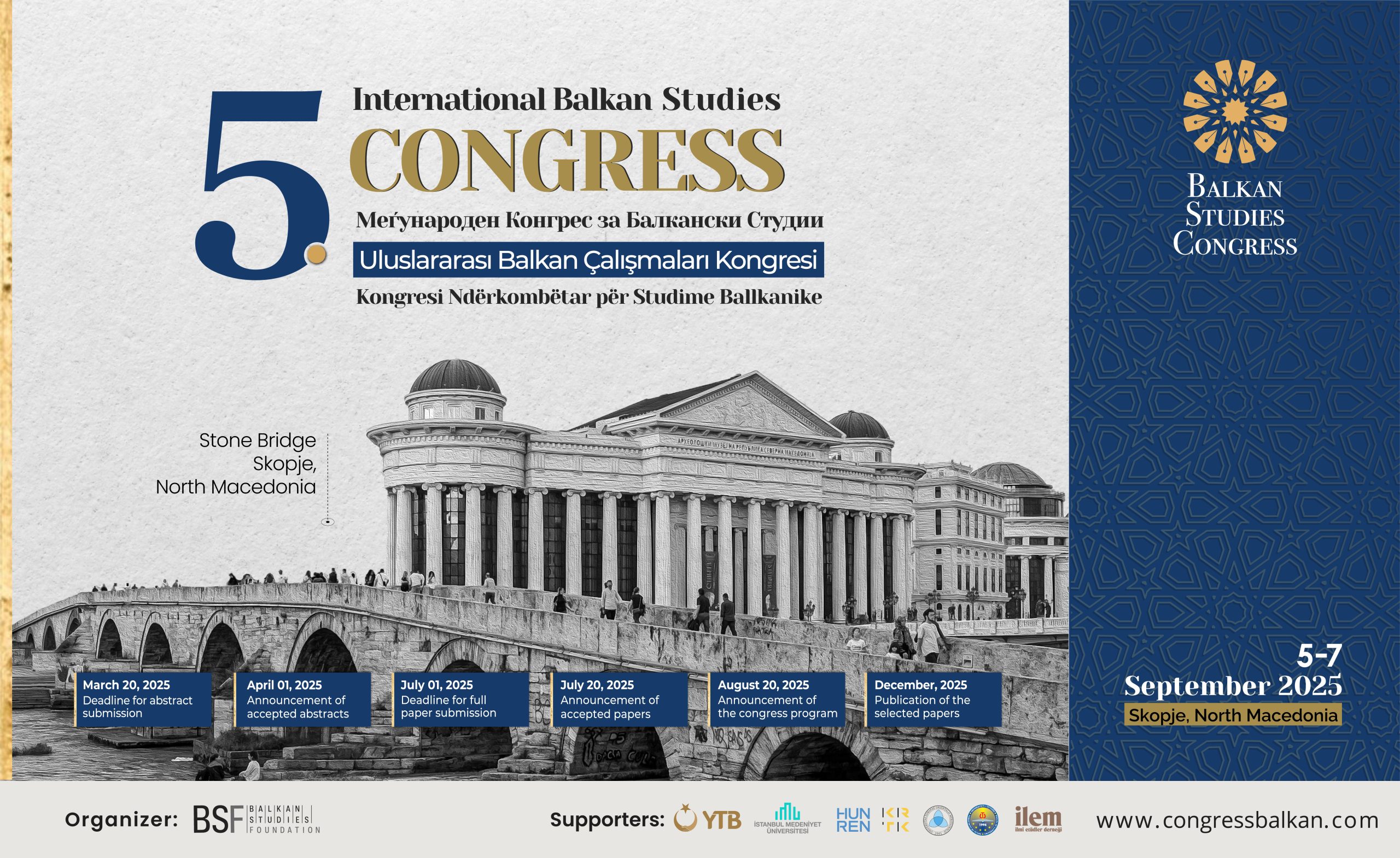 Applications for the 5th International Balkan Studies Congress